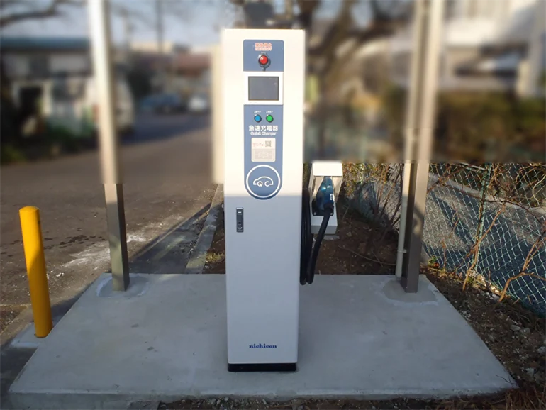 EV急速充電器_ユニバーサルエコロジー_施工事例_ホテル松風