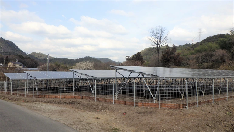 売電型太陽光発電所_岐阜県関市_ユニバーサルエコロジー施工実績