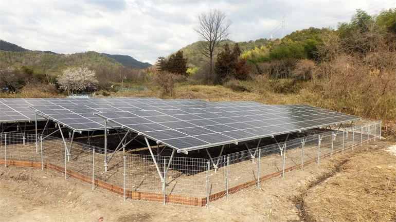 売電型太陽光発電所_岐阜県関市_ユニバーサルエコロジー施工実績