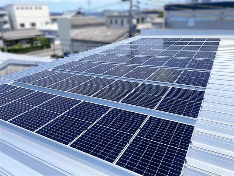 導入事例_自家消費型太陽光_愛知県北名古屋市某建設会社K工場