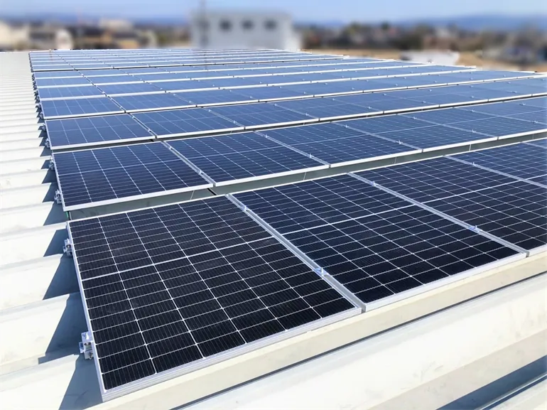施工実績_自家消費型太陽光発電_余剰FIT_愛知県安城市_工場屋根上