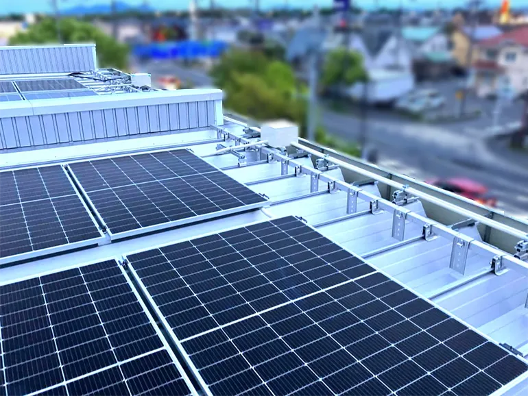 宿泊施設屋根上太陽光発電_完全自家消費型_滋賀県守山市