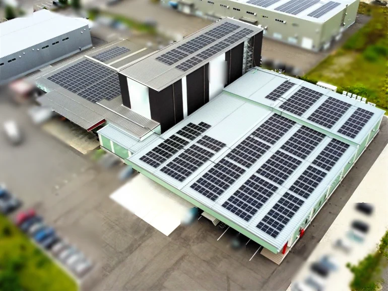 食品製造工場_自家消費型太陽光発電_施工事例